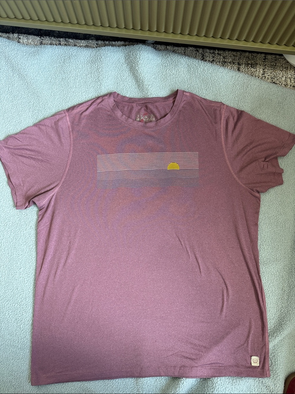 Marine Layer Sport Dusty Rose Short Sleeve Graphic Tee